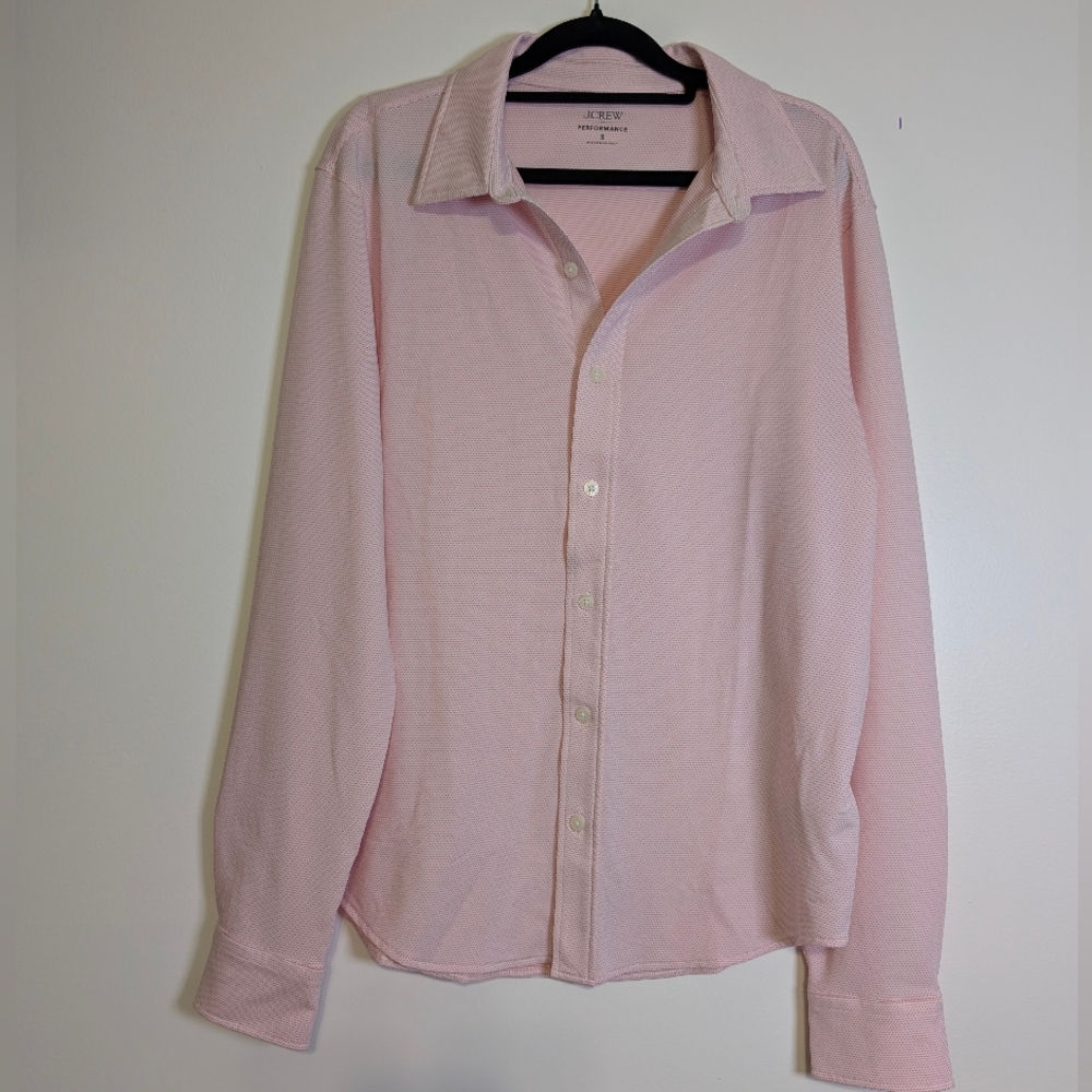 J.Crew Performance Jacquard Button Down Shirt Pin… - image 4